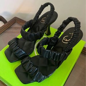*SOLD* Sam Edelman Marlena Black Leather Sandals